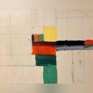 Handcrafted Mixed Media Art Palette Knife Painting